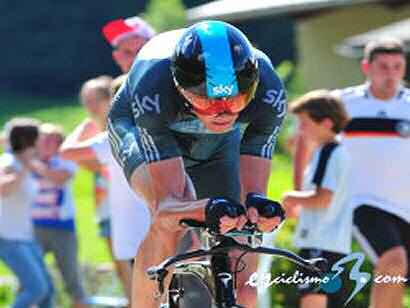 Chris Froome, primer líder del Tour de Romandía tras ganar el prólogo