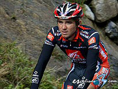 David Arroyo se fue al suelo en el transcurso de la segunda etapa de la Vuelta a Burgos