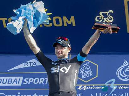 Tour de Dubái: Viviani gana la segunda etapa y Cavendish sigue líder