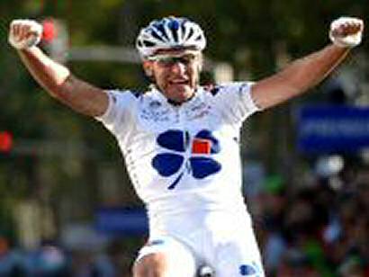 París-Tours: El francés Frederic Guesdon vence al sprint por delante del noruego Arvesen