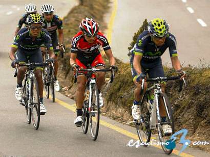 Fredy Montaña y Óscar Soliz lideran el Movistar América en la Vuelta a Colombia