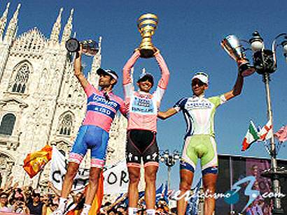 Giro de Italia: Clasificaciones tras la disputa de la vigesimoprimera y última etapa