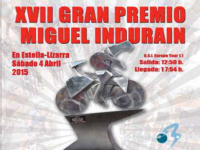 Listado oficial de corredores inscritos en el Gran Premio Miguel Indurain 2015