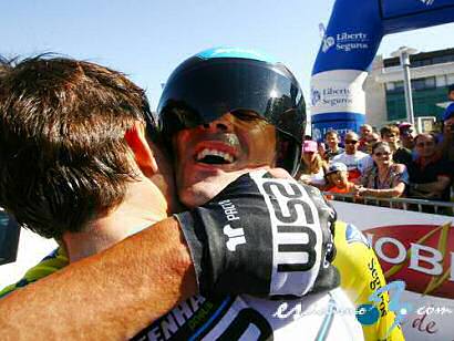 Gustavo Veloso ganó la crono y es virtual ganador de la Vuelta a Portugal
