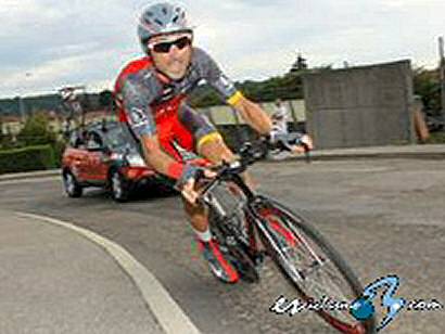 Haimar Zubeldia, primer líder del Tour De l´Ain tras adjudicarse el prólogo
