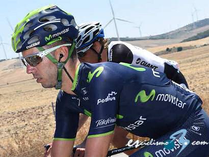 Lobato y Moreno, al frente del equipo Movistar en la Vuelta a Andalucía