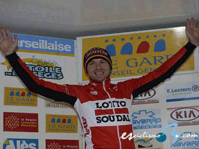 El belga Kris Boeckmans primer líder en la Estrella de Bessèges