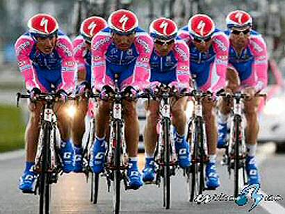 Simon Spilak, al frente del equipo Lampre en la Vuelta a Suiza