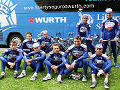 El equipo de Manolo Sáiz vestirá un maillot azul con el nombre de Würth mañana en la Euskal Bizikleta