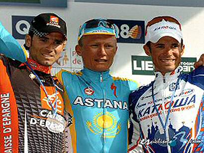 Alexandre Vinokourov logra una gran victoria en la Lieja-Bastoña-Lieja