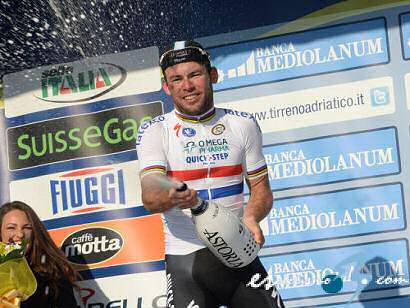 Tirreno-Adriático: Cavendish se exhibe en la sexta etapa y Contador sigue líder
