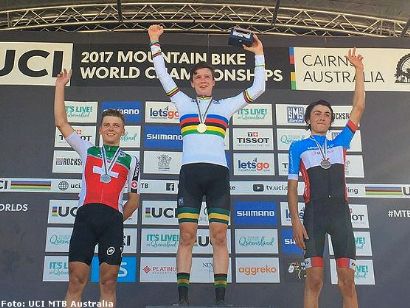 Mundial de MTB: Cameron Wright oro en la prueba XCO junior, David Campos decimosexto