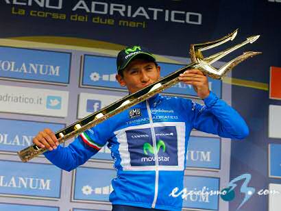 Tirreno-Adriático: Nairo Quintana: "Esta victoria ha sido muy buena para la moral"