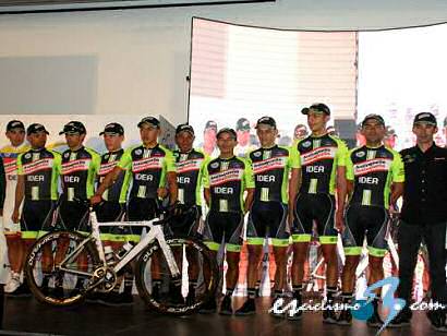 El equipo Orgullo Antioqueño, preparado para la Vuelta a Colombia