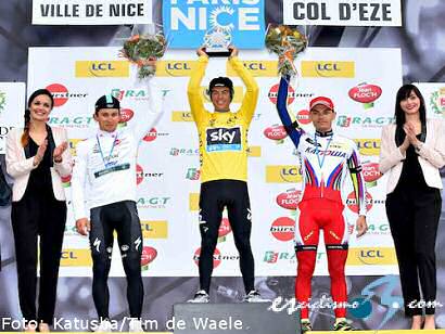 Richie Porte se adjudica la París-Niza 2015 tras ganar la crono final