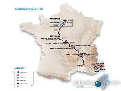 La París-Niza recupera la etapa prólogo y al Col d´Èze como juez