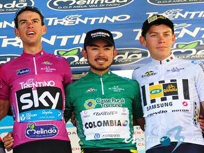 Rodolfo Torres, mejor escalador del Giro del Trentino: "Estoy muy feliz"