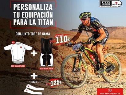 Taymory ofrece un pack de ropa personalizada para la Titan Desert