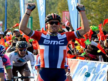 Tour de Pekín: Thor Hushovd, líder tras ganar la primera etapa