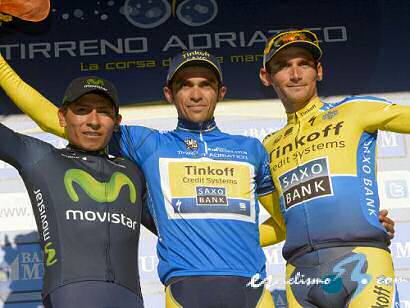 Alberto Contador se lleva la Tirreno-Adriático y Adriano Malori la crono final