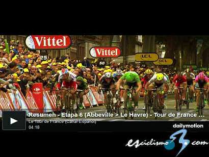 Tour de Francia: Vídeo resumen de la 6ª etapa del Tour de Francia
