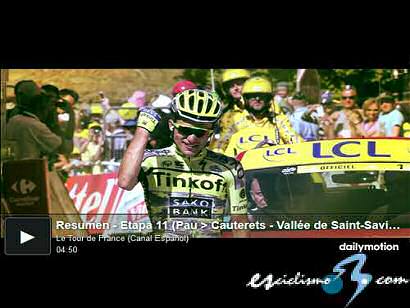 Tour de Francia: Vídeo resumen de la 11ª etapa del Tour de Francia