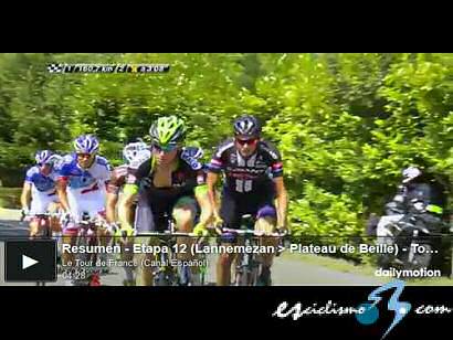 Tour de Francia: Vídeo resumen de la 12ª etapa del Tour de Francia