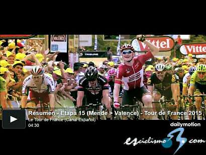 Tour de Francia: Vídeo resumen de la 15ª etapa del Tour de Francia
