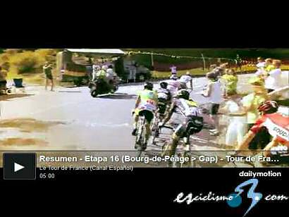 Tour de Francia: Vídeo resumen de la 16ª etapa del Tour de Francia