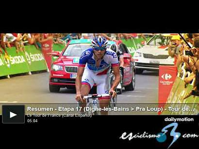 Tour de Francia: Vídeo resumen de la 17ª etapa del Tour de Francia