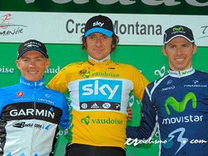 Tour de Romandía: Wiggins arrebata el triunfo final a Luis León Sánchez en la crono