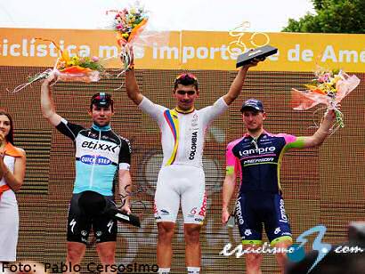 Fernando Gaviria lidera el Tour de San Luis tras ganar la primera etapa