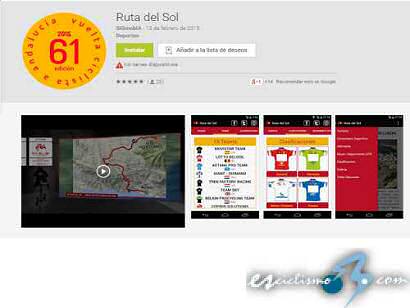 Disponible la App "Ruta del Sol" de la Vuelta a Andalucía 2015
