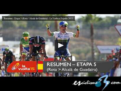Vuelta a España: Vídeo resumen de la quinta etapa de La Vuelta 2015