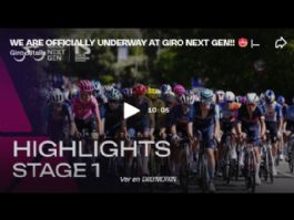 Vídeo resumen de la 1ª etapa del Giro Next Gen 2026 Vídeo resumen de la 1ª etapa del Giro Next Gen 2026