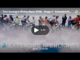 Vídeo resumen de la 4ª etapa del Tour Auvernia-Ródano-Alpes 2026 Vídeo resumen de la 4ª etapa del Tour Auvernia-Ródano-Alpes 2026