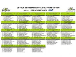 Listado oficial de ciclistas inscritos en el Tour de Breta�a 2026 [Dorsales]