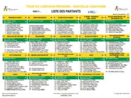 Listado oficial de ciclistas inscritos en el Tour de Limousin 2026 [Dorsales]