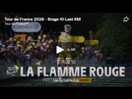 V�deo del �ltimo kil�metro de la 10� etapa del Tour de Francia. Tercera de Pogacar