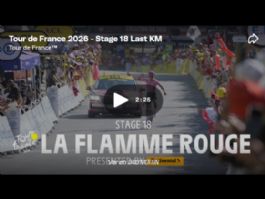 Vídeo del último kilómetro de la 18ª etapa del Tour de Francia 2026 Vídeo del último kilómetro de la 18ª etapa del Tour de Francia 2026