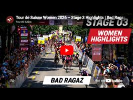 Vídeo resumen de la 3ª etapa del Tour de Suiza Femenino 2026 Vídeo resumen de la 3ª etapa del Tour de Suiza Femenino 2026
