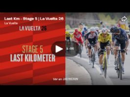 Vídeo del último kilómetro de la 5ª etapa de la Vuelta a España 2026 Vídeo del último kilómetro de la 5ª etapa de la Vuelta a España 2026