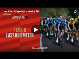 Vídeo del último kilómetro de la 8ª etapa de la Vuelta a España. Bryan Coquard al sprint Vídeo del último kilómetro de la 8ª etapa de la Vuelta a España. Bryan Coquard al sprint