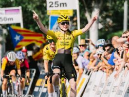 Nienke Veenhoven, primera líder de la Volta a Catalunya Femenina Nienke Veenhoven, primera líder de la Volta a Catalunya Femenina