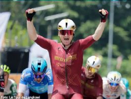 Riley Pickrell gana al esprint la sexta etapa del Tour de Langkawi Riley Pickrell gana al esprint la sexta etapa del Tour de Langkawi