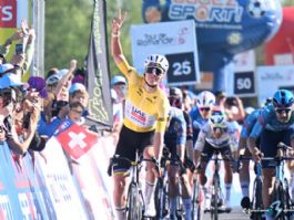Tour de Romand�a: Tadej Pogacar: "Era un sprint muy exigente y hab�a que medir bien"