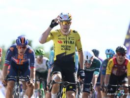 Wout van Aert se impone en la 5ª etapa, Baudin conserva el liderato del Tour Auvernia-Ródano-Alpes Wout van Aert se impone en la 5ª etapa, Baudin conserva el liderato del Tour Auvernia-Ródano-Alpes