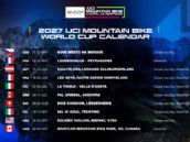 La WHOOP UCI Mountain Bike World Series confirma un calendario 2027 con diez rondas en ocho países La WHOOP UCI Mountain Bike World Series confirma un calendario 2027 con diez rondas en ocho países