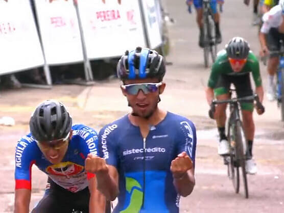 Clsico RCN: Adrin Bustamante se viste de lder ganando la tercera etapa