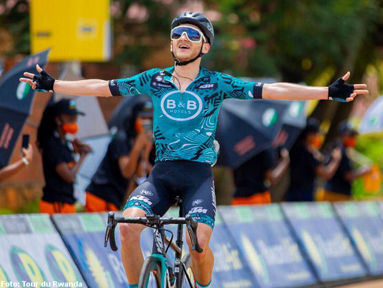 Tour de Ruanda: Alan Boileau gana la segunda etapa, Santiago Umba nuevo lder